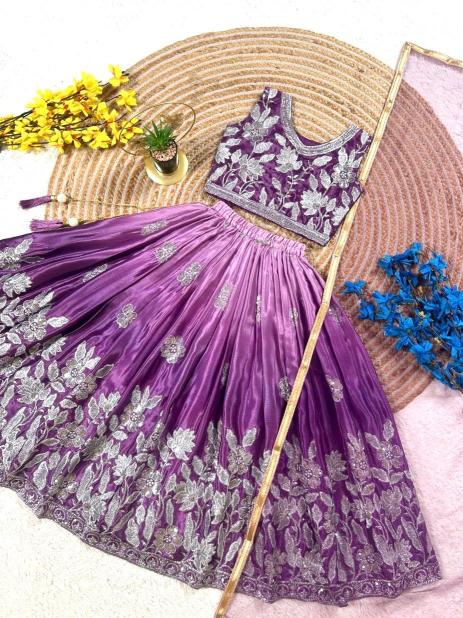 PRESENTING NEW DESIGNER  LAHENGA SET Chinon Surat wholesale kidswear suppliers - wholesale export
